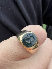 18ct crest intaglio for sale  CHELTENHAM