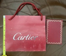 Usado, Bolsa de presente de papel vermelho CARTIER alças de corda | Porta-certificado | Usado vintage comprar usado  Enviando para Brazil