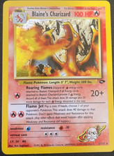 Blaine's Charizard 2/132 Gym Challenge Holo Pokémon TCG - LP+ na sprzedaż  Wysyłka do Poland