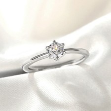 Versilberter ring 1ct gebraucht kaufen  Leipzig
