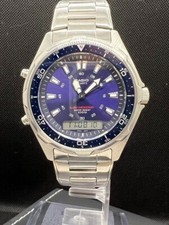 Relógio masculino digital analógico CASIO AMW-320R quartzo cinto de metal genuíno usado, usado comprar usado  Enviando para Brazil