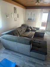 Graue wohnlandschaft xxl gebraucht kaufen  Deutschland