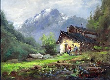Quadro olio cartone usato  Cirie