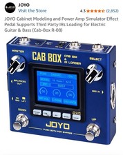 Pedal de efeitos JOYO modelagem de gabinete e amplificador de potência simulador suporta terceiros comprar usado  Enviando para Brazil