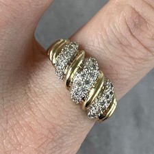 Diamond .15ct croissant for sale  UK