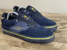 Emerica • The Low Vulc Skate Shoes | Camurça Marinha • Amarelo | Juvenil Tamanho 4 | Novo comprar usado  Enviando para Brazil