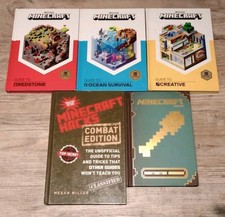 Lot of 5 Hardcover Mojang Minecraft Official Gamers Guide & Hand Books  comprar usado  Enviando para Brazil