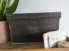 Vintage metal box for sale  HINCKLEY