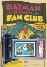 Batman Fan Club Back © A&BC 1966 WINGED GIGANTE "1/1" #52 QUASE PERFEITO-ESTADO PERFEITO 8 - garno PSA comprar usado  Enviando para Brazil