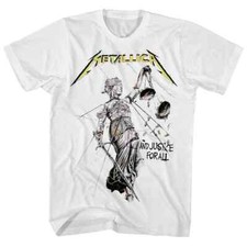 Usado, Camiseta Metal Pesado Metallica And Justice For All Branca Tamanho Adulto P-5XL comprar usado  Enviando para Brazil