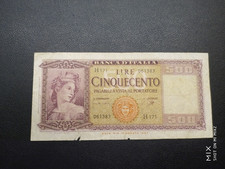 Banconota17 500 lire usato  Trambileno