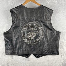 Leather biker vest for sale  Portage