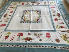 Vintage linen tablecloth...c19 for sale  ST. ALBANS