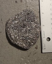 Manhattan Mica Schist Rock W cristais de granada mineral fino raro Nova York NYC comprar usado  Enviando para Brazil