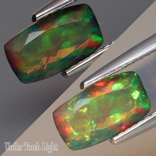 1,22 ct. durável FORTE! Opala cintilante cor verde e arco-íris natural Etiópia comprar usado  Enviando para Brazil