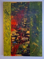Acrylbild handgemalt direkt gebraucht kaufen  Schnaittach