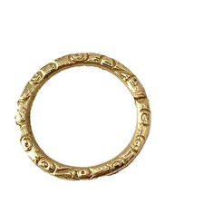 SUPORTE/CONECTOR DE BERLOQUE ANEL DIVIDIDO PERSEGUIDO CHEIO DE OURO comprar usado  Enviando para Brazil