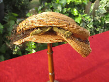 Chapeau ancien paille fine et voilette Paulette comprar usado  Enviando para Brazil