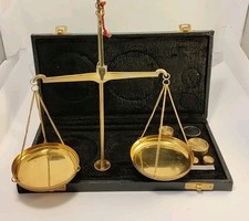 Miniature brass weighing for sale  NOTTINGHAM