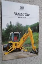 JCB 4CN Turbo Backhoe loader brochure foldout comprar usado  Enviando para Brazil