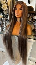 Peruca de renda loira parte central peruca marrom loira peruca de balayage peruca de destaque comprar usado  Enviando para Brazil