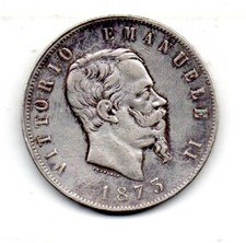 Italia 1873 lire usato  Trento