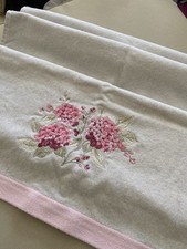 Hand towel embroidered for sale  LONDON