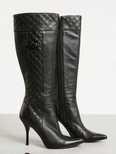 Botas stiletto Burberry pretas acolchoadas até o joelho – Tamanho 39 comprar usado  Enviando para Brazil