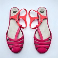 Sandálias Melissa Grendene rosa coral liso vegano geléia UE 41/42 EUA 10 Reino Unido 8 comprar usado  Enviando para Brazil