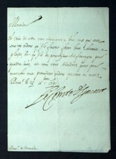 Militaire manuscrit comte d'occasion  France
