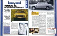 Wartburg 353 1970 for sale  SLEAFORD