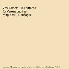 Vereinsrecht leitfaden vereine gebraucht kaufen  Trebbin