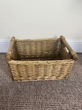 Vintage wicker basket for sale  LONDON