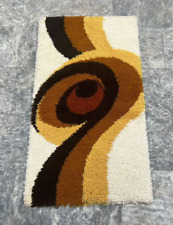 Tapete polonês vintage escandinviano meados do século dinamarquês Rya tapete desgrenhado 113 x 63 cm comprar usado  Enviando para Brazil
