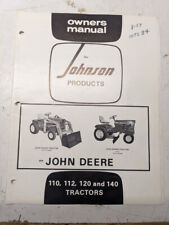 Johnson loader manual for sale  USA