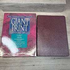 NIV Giant Print Holy Bible Red Letter Burgundy Bonded Leather Tabs Zondervan comprar usado NIV Giant Print Holy Bible Red Letter Burgundy Bonded Leather Tabs Zondervan comprar usado  Enviando para Brazil
