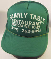 Gorra Familiar Mesa Restaurante Camionero Unisex Verde Ajusta De Colección Gorra Muscatine Iowa segunda mano  Embacar hacia Argentina