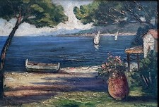 Tableau ancien paysage d'occasion  France