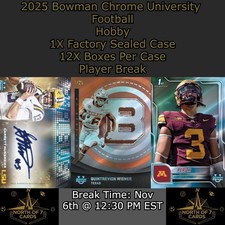 Roc The Panther 2025 Bowman Chrome hobby futebol universitário 1X estojo BREAK #10 comprar usado Roc The Panther 2025 Bowman Chrome hobby futebol universitário 1X estojo BREAK #10 comprar usado  Enviando para Brazil