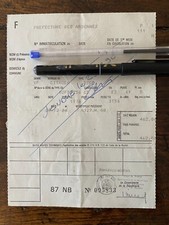 Papier administratif carte d'occasion  Sedan