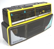 Vintage Philips D8304 – Boombox de som móvel – Gravador de cassete de rádio – Como está comprar usado Vintage Philips D8304 – Boombox de som móvel – Gravador de cassete de rádio – Como está comprar usado  Enviando para Brazil