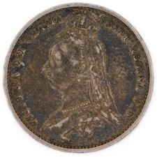 1887 sixpence coin for sale  LOUGHTON