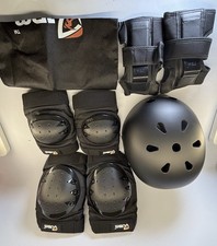 Conjunto de equipamentos de proteção para patinação adulto e infantil JBM para scooter grande (14+ anos) preto, usado comprar usado  Enviando para Brazil