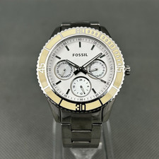 Fossil Zegarek damski ES2783 Stella Silver S.Steel Okrągły Damski Nowy Bateria W bardzo dobrym stanie na sprzedaż  Wysyłka do Poland