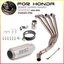 Sistema completo de silenciador de tubo dianteiro de escape para Honda CBR650 CB650F CB650R 2014-2025 comprar usado  Enviando para Brazil