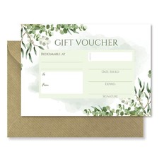 Blank gift vouchers for sale  PERRANPORTH