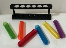 Little Scientist Play Set 6 tubos de ensaio arco-íris + brinquedo educativo experimental rack comprar usado  Enviando para Brazil