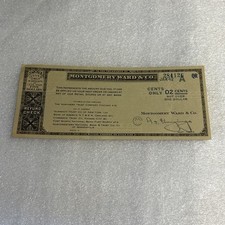CHEQUE DE REEMBOLSO VINTAGE DA ALA MONTGOMERY POR 02 CENTAVOS 1942 SEGUNDA GUERRA MUNDIAL ANOS comprar usado  Enviando para Brazil