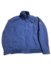 Jaqueta Tommy Hilfiger Masculina Grande Quebra-Vento Azul Marinho Leve Zíper Completo comprar usado  Enviando para Brazil