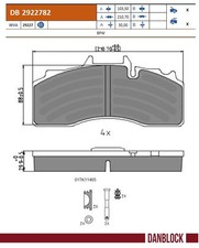 Danblock 2922782 bremsbelagsat gebraucht kaufen  Görlitz